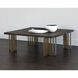 Alto 47 X 47 inch Espresso / Antique Brass Coffee Table